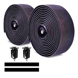 lot 2171 image: PollyCycle Bike Handlebar Tape, Rocket Pattern Anti-Slip Road Bar Wrap