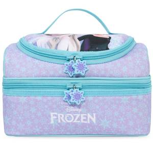 lot 2187 image: Get Trend Disney Frozen Girls Reusable Insulated Lunch Bag, Lightweight 3L Cooler Bag, Dual Compartment with Handle, Fits Kids Lunch Box for School, Picnic, Elsa Anna Gifts for Girls (Purple Frozen)