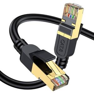 lot 2200 image: Cat 8 Ethernet Cable, 6FT High Speed Heavy Duty 26AWG Cat8 LAN Network Cable 40Gbps, 2000Mhz with Gold Plated RJ45 Connector, Outdoor&Indoor Internet Cable Compatible for Router Gaming Modem Xbox