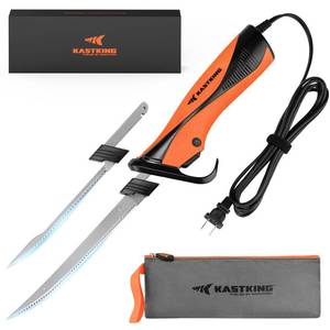 lot 2202 image: KastKing Speed Demon 110v Electric Fillet Knife for Fish, 2 Blades