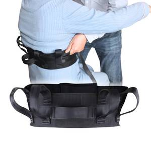 lot 2204 image: Gait Belt with Handles for Seniors, Transfer Belt with 7 Handles for Medical Nursing Patient Assist, Safety Lift Belts Adjustable Ideal for Elderly, Handicap, Physical Therapy, Bariatric (Black)