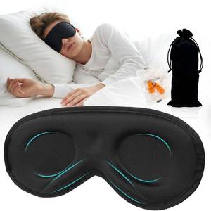 lot 2226 image: Ringolemona Kids Sleep Mask 8-18 Zero Pressure 3D Blackout Adjustable