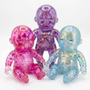 lot 2237 image: 3PCS Baby Squishy Glitter Slow Rising, Squishy Babies Sensory Fidget for Stress Relief, Soft Cute Squeeze, Desk Decor & Gift