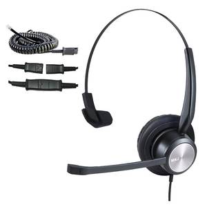 lot 2239 image: MKJ Cisco Phone Headset Corded RJ9 Telephone Headset Noise Canceling Mic