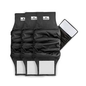 lot 2256 image: Pet Parents� Washable Belly Bands for Male Dogs (3pack)  Extendrs� of Durable Dog Diapers Male, Premium Male Dog Diapers & Dog Wraps (Small, Black)