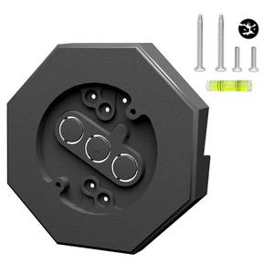 lot 2264 image: Yqwwda Vinyl Siding Light Mounting Block, 12 Inch Lap Vinyl Siding Hooks for Hanging Outdoor, Vertical Mounting Block for Light Lamp Repair Kit, Black