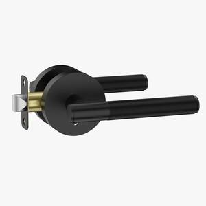 lot 2266 image: Asidrama 1 Pack Matte Black Privacy Interior Door Handles