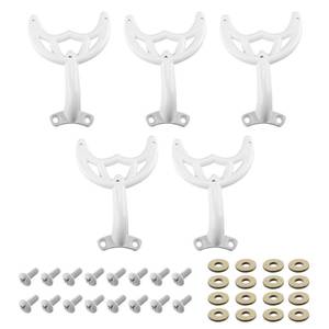 lot 2270 image: Aulpq Ceiling Fan Blades Arm, for 42-Inch Fan Blade, Compatible with 7740100 -White Finish, -5 Pcs
