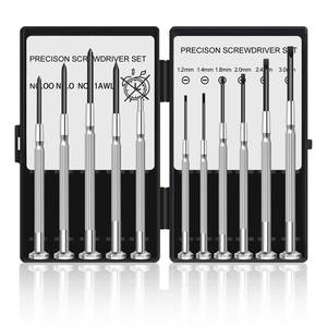 lot 2300 image: 11 Pcs Small Precision Screwdriver Set, Tiny Screwdriver Set, Mini Screw Driver Kit with Slotted and Phillips Heads, Ideal for Watch, Eyeglasses, Toys, Electronics, Computer Repair