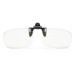lot 2301 image: Reading Glasses Clip On Magnifiers for Eyeglasses and Flip Up Blue Light Blocking Glasses for Women Men (transparent, 2.75x)