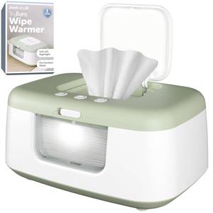 lot 5384 image: Jool Baby TinyBums Baby Wipe Warmer & Dispenser with LED Changing Light & OnOff Switch (Sage)