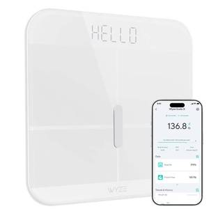 lot 5393 image: Wyze Smart Scale X Digital Bathroom Scale for Body Weight and Fat(White)