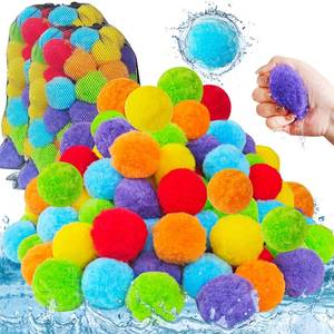 lot 5420 image: 200 Pcs Reusable Water Balloons,Outdoor Games Water Soft Balls,Summer Soaker Ball Toy,Splash Balls for Beach,Pool,Backyard,Party Favors
