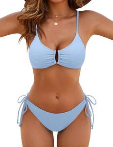 lot 10014 image: Blooming Jelly Womens Sexy Bikini Sets Cheeky Bathing Suit U-Wire Swimsuits (size L)