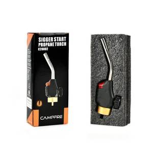lot 10016 image: CAMPFIRE Trigger Start Gas Welding Propane Torch, High Intensity Mapp Gas Torch Head, Adjustable Flame For MAPP Fuel