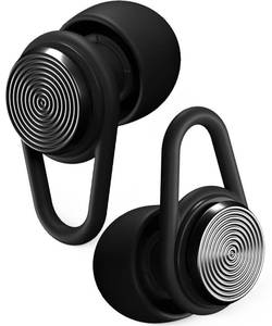 lot 10022 image: Hears One Ear Plugs for Noise Reduction - Patented Reusable Concert Earplugs, 20dB SNR Sound Reduction, Hypoallergenic for Musicians, Motorcycle and Sleeping with 4 tip Sizes - Silver Night