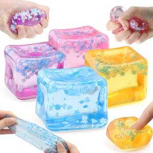 lot 10070 image: Chridark Stress Cube Fidget Toy for All Ages 4 PCs Sensory Squishy Fidget