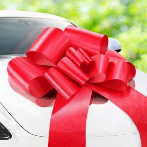 lot 10101 image: Zoe Deco Big Car Bow - 30 Red Giant Bow for Birthday, Christmas, Gift