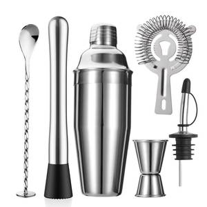 lot 10106 image: ZPUFAW 6-Piece Cocktail Shaker Set, Bartender Kit, Drink Shaker, Bar Set