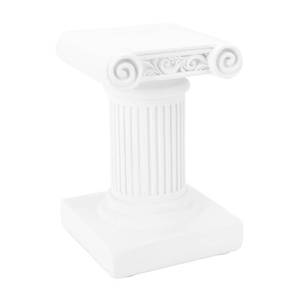 lot 10109 image: Tall Roman Column with Base, Stand Greek Column Magnesium Oxide Statue Sculpture Pedestal Holder, Mini Pillar Decor Classic Greek Statues (7126D-1101)