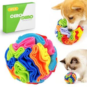 lot 10110 image: CeroDimo Dog Snuffle Ball Interactive Puzzle Toy for Dogs Toy for Small Medium Large Dogs Machine Washable Keeps Dogs Busy and Mentally Stimulated