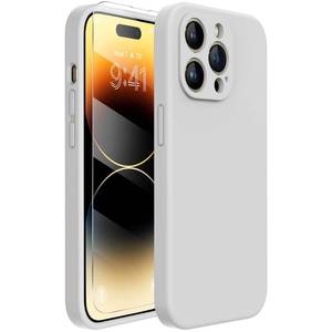 lot 10115 image: Miracase Silicone & Magnetic for iPhone 14 Pro Case, Moonlight White