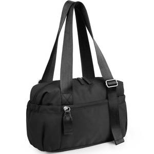 lot 10118 image: Vorspack Mini Gym Bag, Duffel Bag with Wet Pocket for Yoga Travel, Black