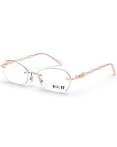 lot 10134 image: LUFF Rimless Reading Glasses for Women 4.0  Blue Light Blocking  Lightweight 16g Metal Frame  Computer Readers for Eye Strain Relief  4 Colors
