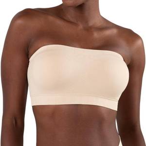 lot 10143 image: Truekind Wireless Strapless Bandeau Bra - Small to Plus Size, Beige