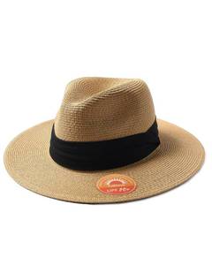 lot 10144 image: FURTALK Sun Hat Wide Brim Straw Fedora Panama Beach for Men Women Khaki