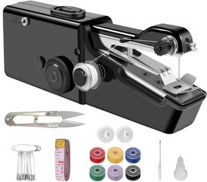 lot 10165 image: Handheld Sewing Machine, Portable & Cordless Mini Sewing Machine for