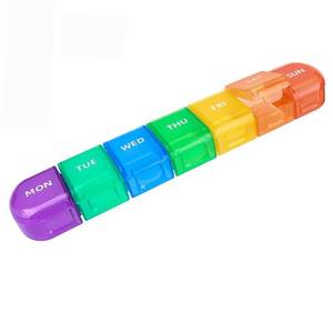 lot 10166 image: Wopanxye Weekly Pill Organizer Case, Large 7-Day Daily Pill Box Container