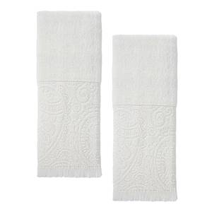 lot 10169 image: Luxury Decorative Hand Towels Bathroom Boho Home Deco (02 White, 14x30)