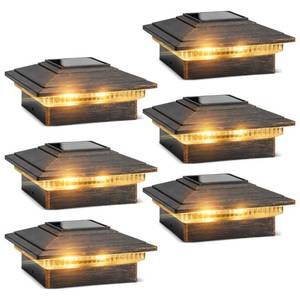 lot 13894 image: JOFIOS Solar Post Cap Lights 4-Pack for 4x4 Posts