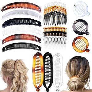 lot 13908 image: Sheharuhi 18-Piece Banana Hair Clips Set