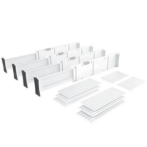 lot 13931 image: KABUM Adjustable Drawer Divider Organizer 2.8x11.7-18.5
