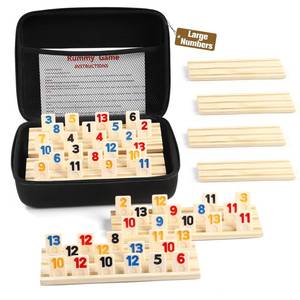 lot 13955 image: uvcany Rummy Cube 8 Player Edition with Wooden Racks