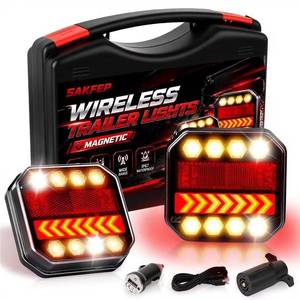 lot 13966 image: SAKFEP Magnetic Wireless Trailer Lights LED Kit 1 Light Only