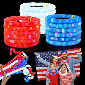lot 13971 image: Kannove Glow Sticks Bulk 24 Piece Red White Blue