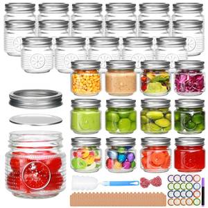 lot 13983 image: Encheng Mason Jars 8 oz Half Pint 30 Pack with Lids