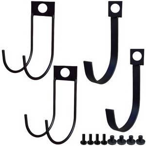 lot 14171 image: TMQZLN 4-Pack Storage Shed Hooks with Screws