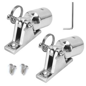 lot 14174 image: GaiRen Bimini Top Deck Hinge 316 Stainless Steel 1 OD
