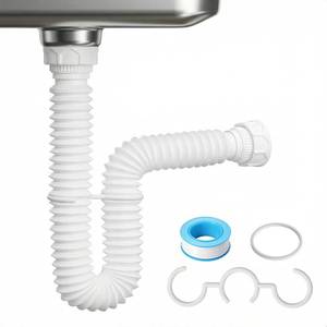 lot 14176 image: Cinsda 1-12 P Trap Sink Drain Pipe Flexible