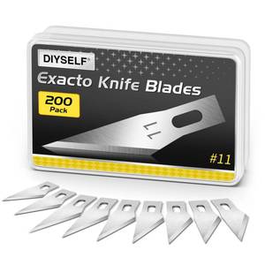 lot 14185 image: DIYSELF #11 Exacto Knife Blades 200 Pack
