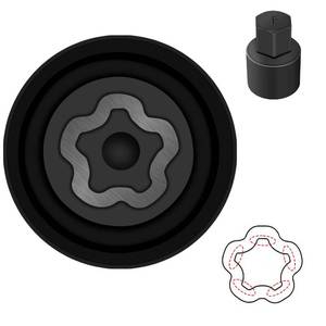 lot 14192 image: JEUCLEL F-Wheel Locking Nut Key for Toyota and Lexus