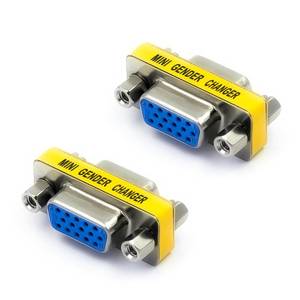 lot 14203 image: VCE VGA Female to Female Adapter, HD15 2-Pack