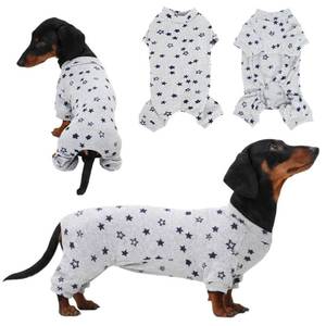 lot 14214 image: TCHAQUE Star Design Dachshund Pajamas Dog Onesie