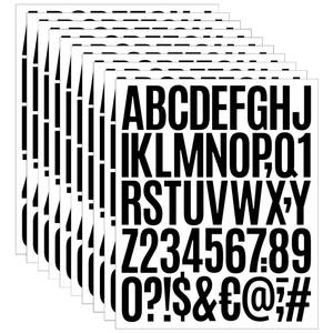 lot 14219 image: Dvobez Black Vinyl Letter Stickers 500 Pcs
