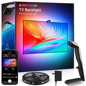 lot 14224 image: KANTUTOE TV LED Backlight Strip with Camera Sync, 13.7ft