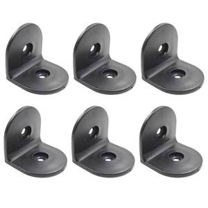 lot 14228 image: LC LICTOP Plastic L Corner Bracket 2 Inch Black 6Pcs
